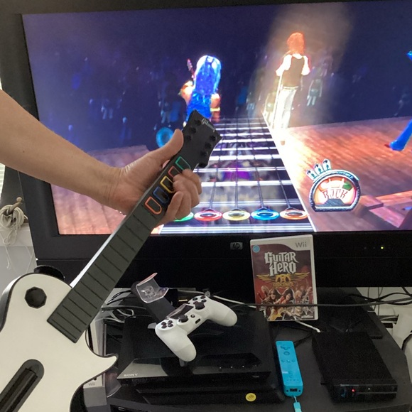 Wii Guitar Hero Nintendo Wii & Rock Band Games Wireless Wii-033 Gibson Les Paul - Picture 11 of 16